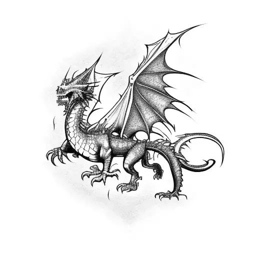 A Fierce Dragon Emerging From A Video Game Controller