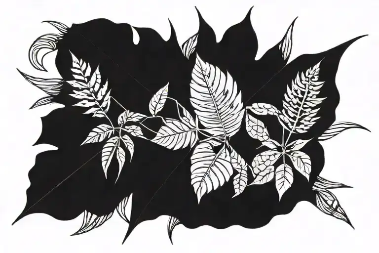 A Word Smile Is Written By Leaf An Plants Of Amazonian Jungle