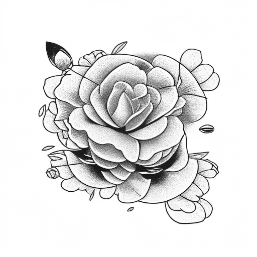 Golf Tee With Azalea Flower