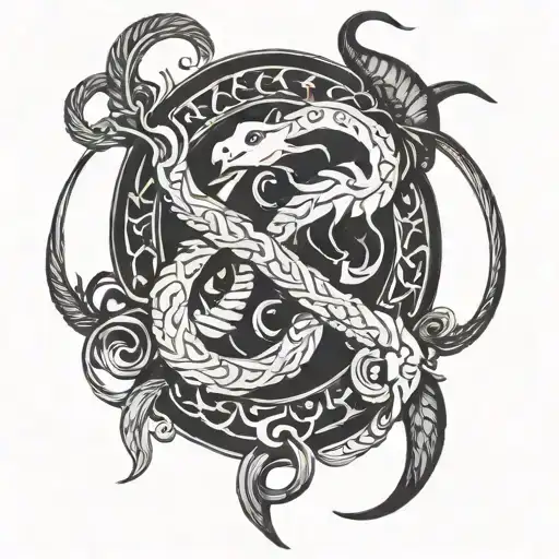 Intertwined Capricorn Aries And Aquarius Zodiac Sigils