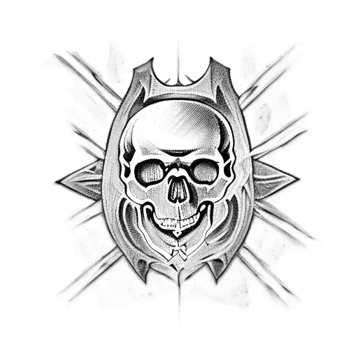 Medieval Skull Chest Piece