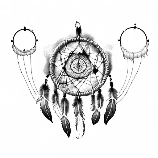 Nebula With A Dreamcatcher In The Center