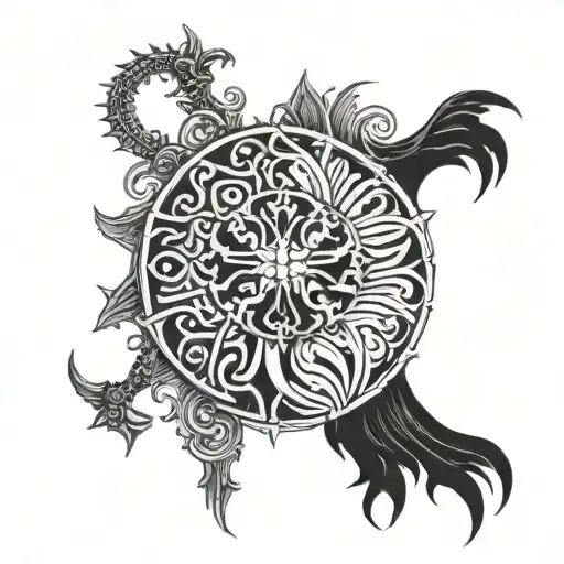 Create Black And White Tattoo That Show The Strength Of The Bulgarian Empire