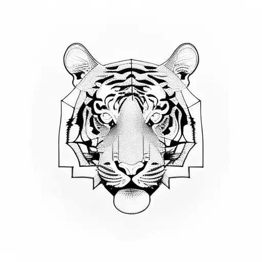 Tiger Moon Geometric