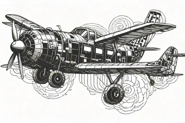 Mem 1773 Airplane Ryls