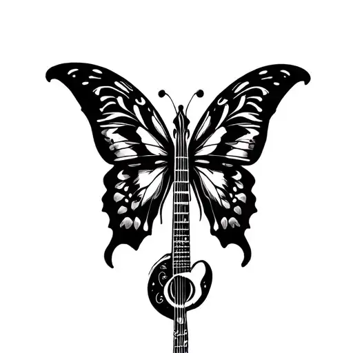 Full Butterfly Guitar