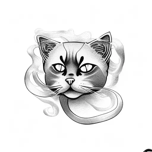 Black Cat Tangled In Yarn