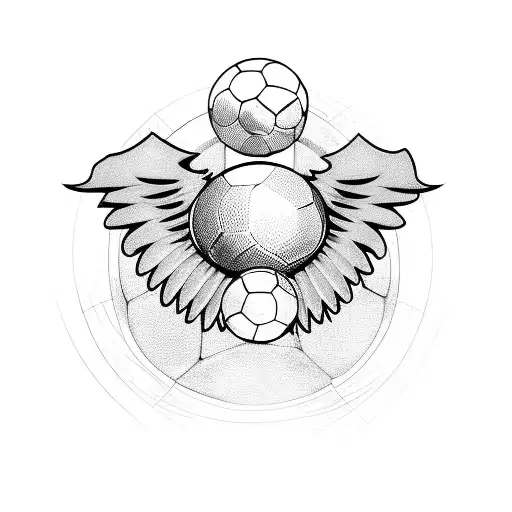 Flying Soccer Ball With Wings