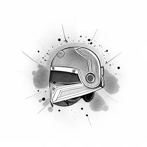 Moto Helmet Japanese Samurai