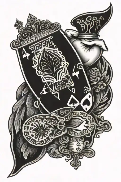 Hand Of Card Featuring 1 King 1 Queen And An Ace Card