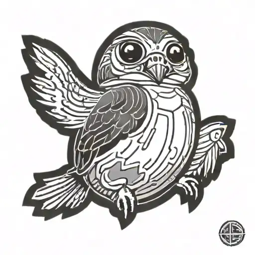 Porg Star Wars Imperial Logo