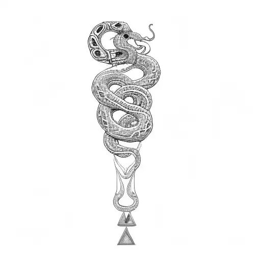 A Pendant With A Snake On It