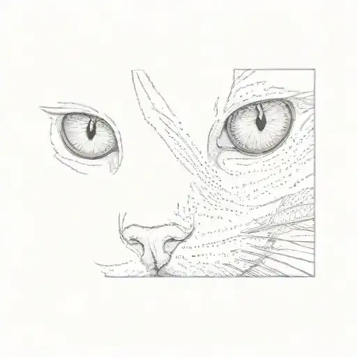 A Cat With A Cross In Its Eye