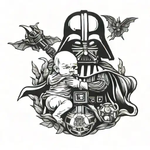 Darth Vader With Cute Baby