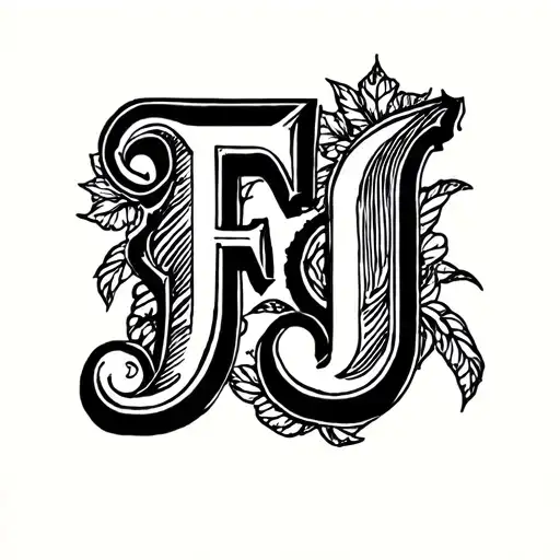 Kids Initials F J I