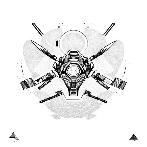 A Futuristic Battlebot Racing Against A Sleek Sports Car