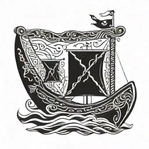 Scottish Boat Featuring Pictish Design