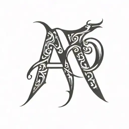 Create Some Design With Initial A & B Letters Which Not Recognised Early