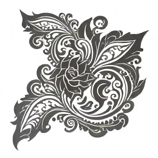 Negative Space Filigree Design