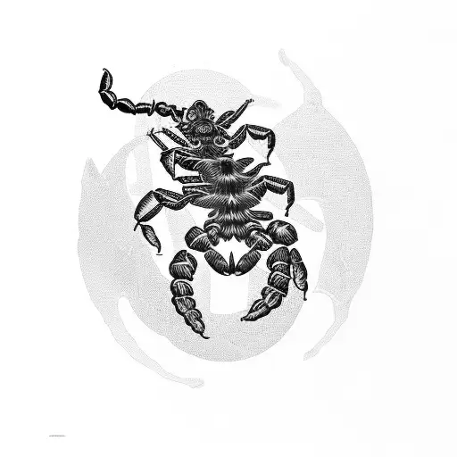 Number 19 With Scorpion