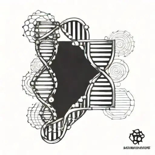 Dna Helix Turning Into Binary Turning Into Q Bits