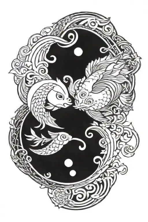 Poisson Yin Yang Symbol