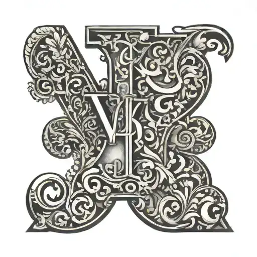 Initials Of Children Nicolas And Nicole Efrain