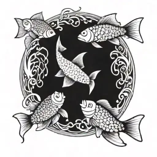 Fish Making A Circle