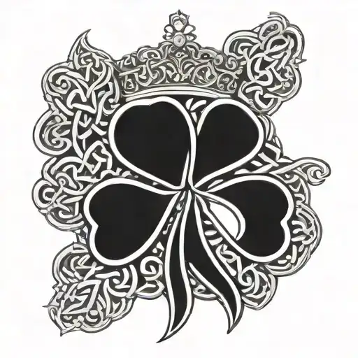 Celtic Shamrock And Crown Hanging