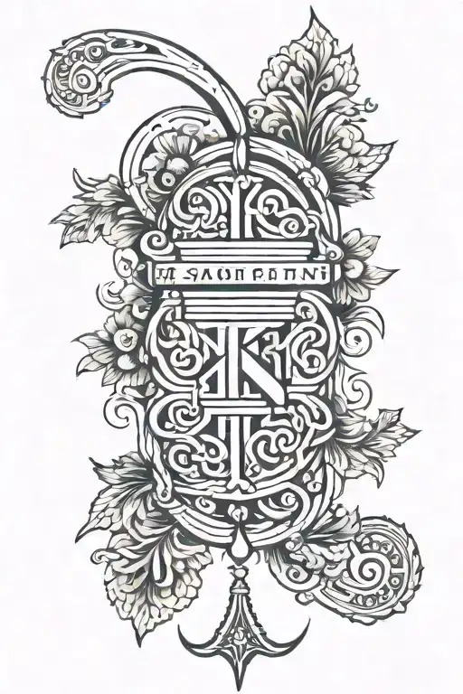 A Minimalistic Design Featuring A Quote In Latin Related To Strength Or Resilience