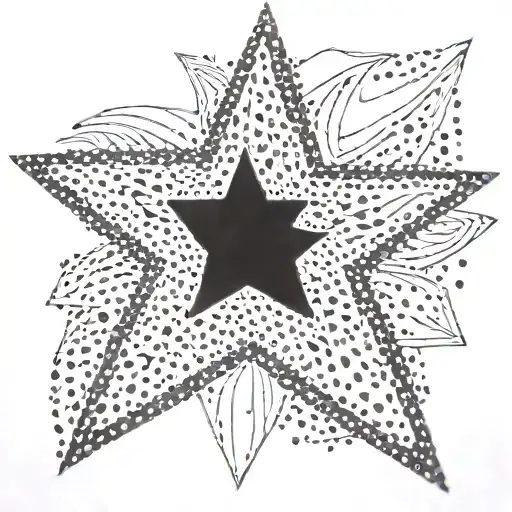 Star With Pointillism