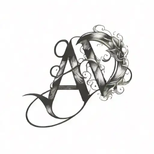 Create Some Design With Initial A & B Letters