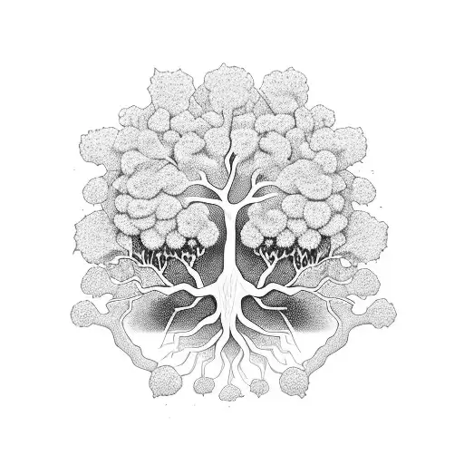 Tree Of Life Half Dead Half Bloomed