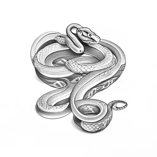 Snake Leaves Wild Berries