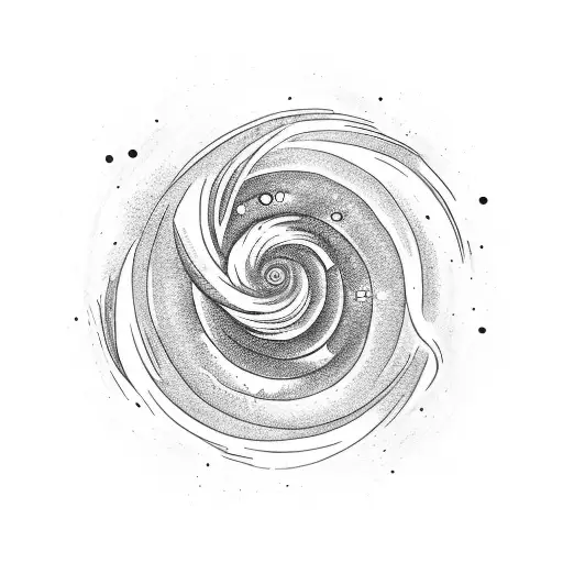 A Spiral Galaxy With The Phrase 'Live A Life You Will Remember' Incorporated In It