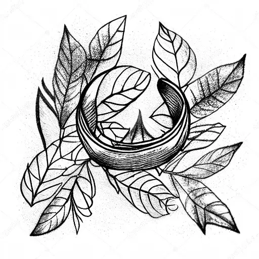 Twig With Leaves Inside The Bracelet