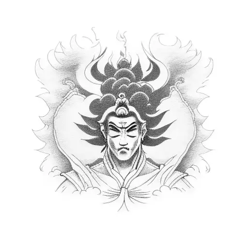 Sangoku On His Cloud