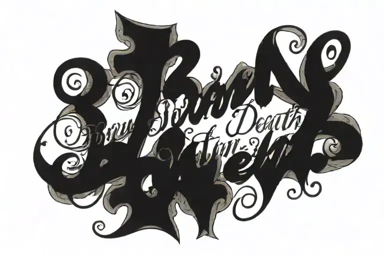 Cursive Writing Born And Death Date