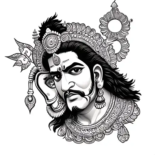 South Indian Style Hanuman