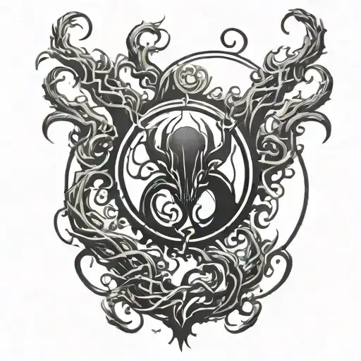 Brotherhood Of Mutants Symbol With Symbiote Tendrils