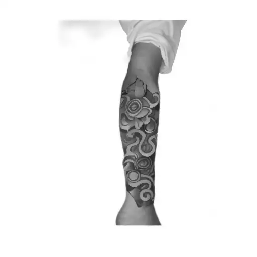 A Tattoo Of A Bloody Moon