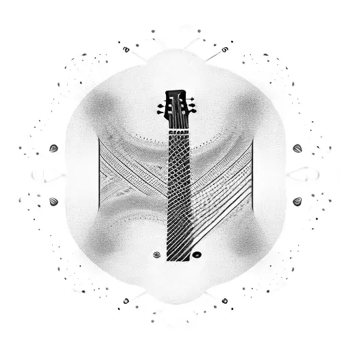 Guitar Strings Transforming Into Sound Waves