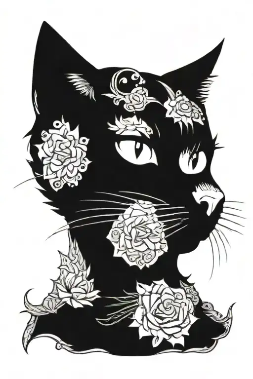 Cat In Gothic Style