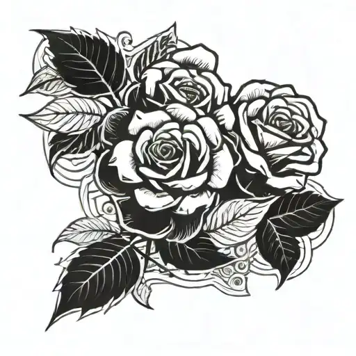 Roses Growing Out Of Money