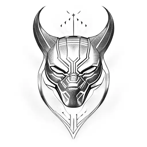 Black Panther With Rose And Gun Targer