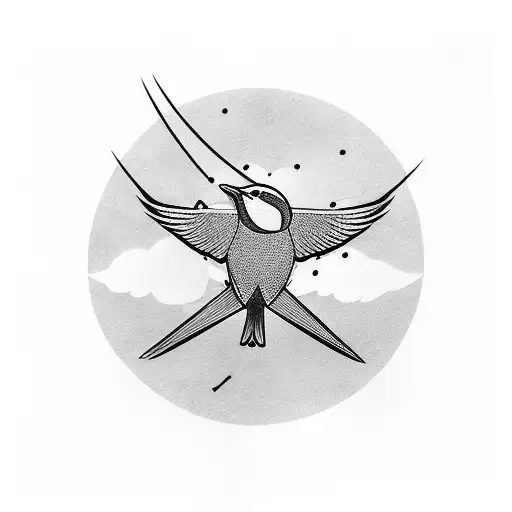 Bird Landing On Gods Hand