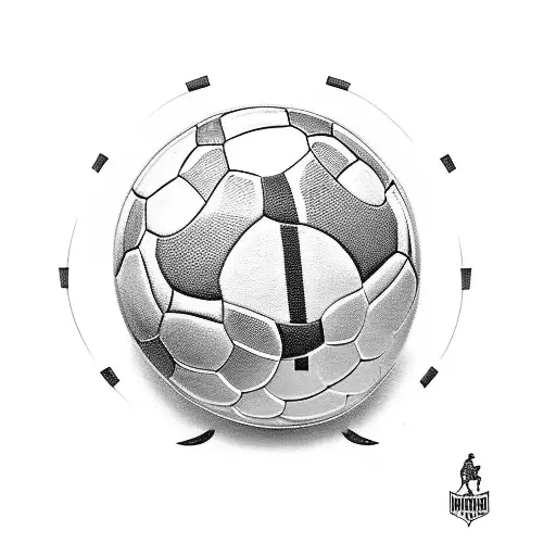 Football With Number 17 In The Back