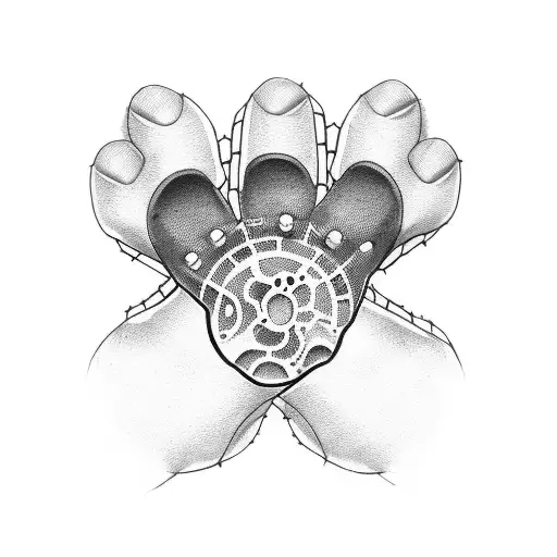 Bike Gears Intertwined With Dog Paws