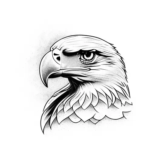 Upper Back Medium Size Full Eagle