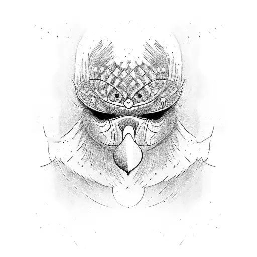 A Crow Avove Two Wargo Heads